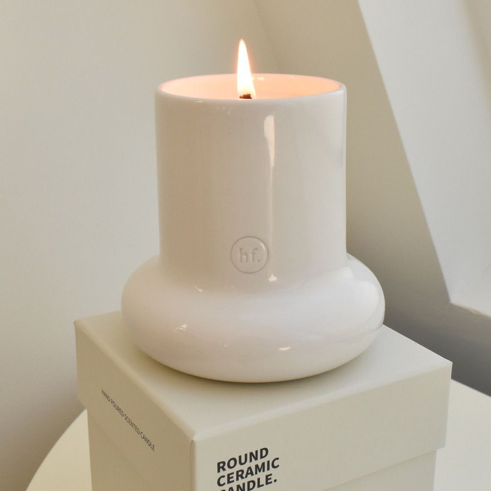 Round Ceramic Candle